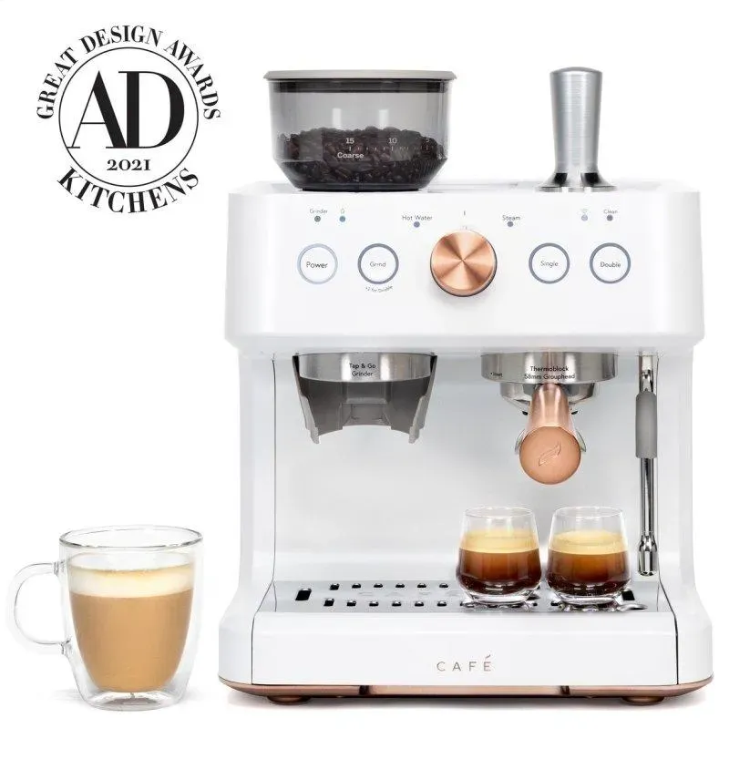 Cafe Appliances Cafe™ BELLISSIMO Semi Automatic Espresso Machine + Frother